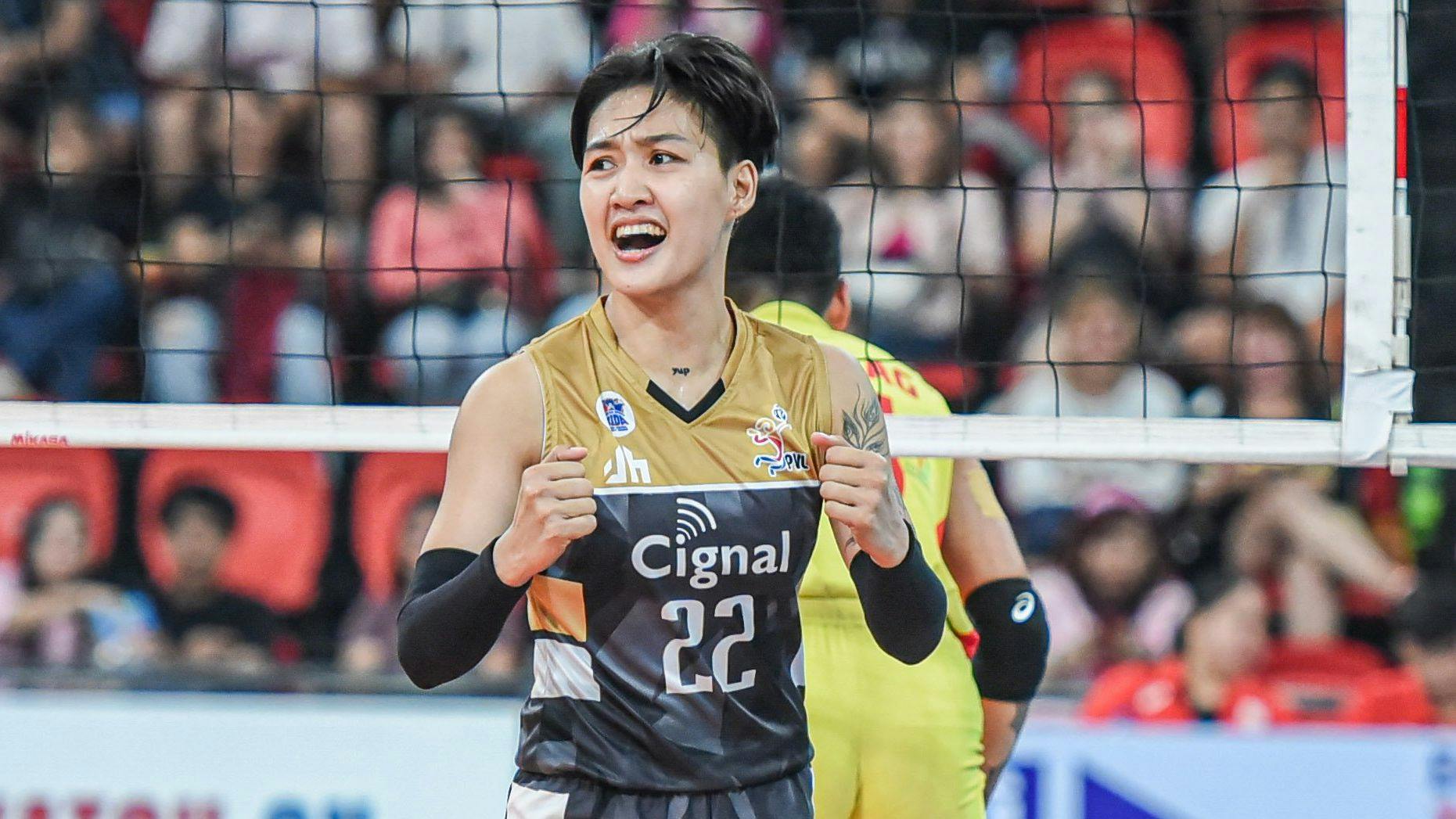 Cignal setter Gel Cayuna on struggles to bag PVL Invitational bronze: ‘Parang dumaan sa butas ng karayom’